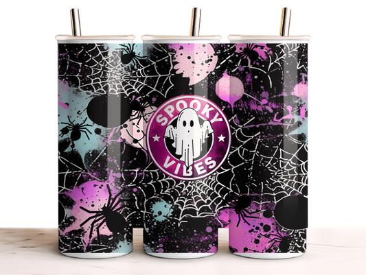 Spooky Vibes Season - 20oz Skinny Tumbler