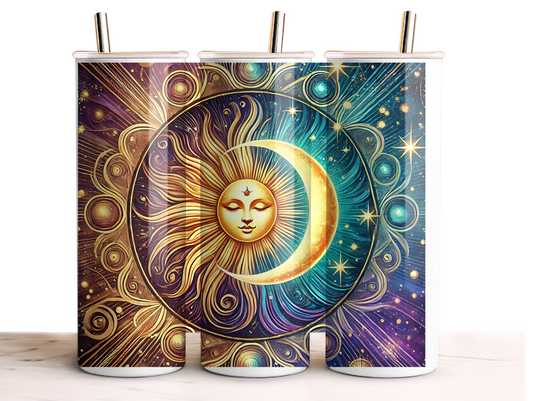 Sun and Moon Cosmic - 20oz Skinny Tumbler