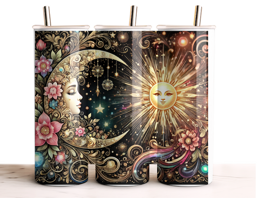 Sun and Moon - 20oz Skinny Tumbler